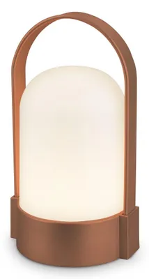Zdjęcie produktu dla Lampa stołowa LED Lampa kempingowa IP44 Ściemnialna Lampa akumulatorowa Wodoodporna 15,5cm Brązowa