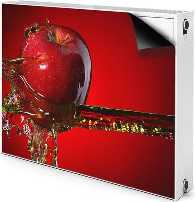 Produktbild von Magnet Heizkörper Heizkörper-Abdeckung Heizkörperabdeckung 90x60 cm  - Roter Apfel