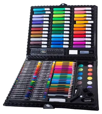Produktbild von Verk 18243 Mal-Set, 150-teilig, schwarz