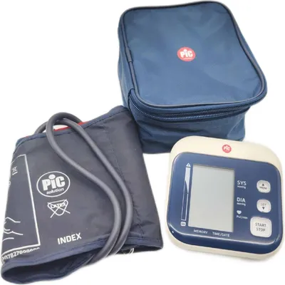 Produktbild von Pic Solution Easyrapid Blutdruck-Messgerät, Oberarm-Messung, automatisches Aufpumpen, 60 speicherbare Messungen