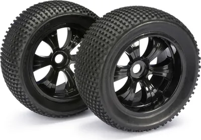 Produktbild von Absima Räderset LP Truggy "Dirt" schwarz 1:8 (2 St.)