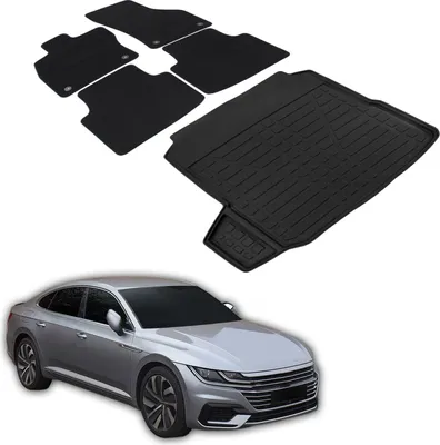 Produktbild von Kofferraumwanne Fußmatten Set Für Volkswagen Arteon Ab 2017 Stufenheck, Genaue Passform