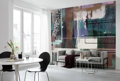 Produktbild von Komar Vlies Fototapete - Liquids Dripping  - Größe: 500 x 280 cm (Breite x Höhe) - 5 Bahnen