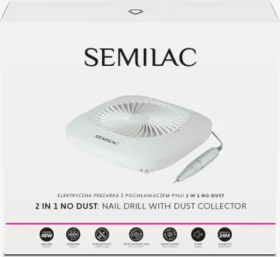 Produktbild von SEMILAC Nagelfräse No Dust 2in1 mit Staubabsorber 1pc