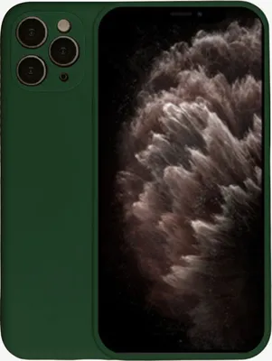Obrázek produktu pro Pouzdro na mobilní telefon pro iPhone 11 Pro silikonové pouzdro - zadní kryt silikonové pouzdro - tmavě zelené