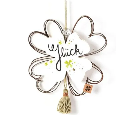 Produktbild von Kleeblattornament "Glück"