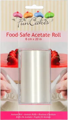 Obrázok produktu pre FunCakes acetátová rolka, fólia na ohraničenie torty 20 m x 8 cm
