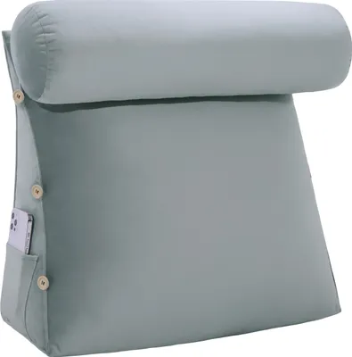 Image de Coussin cunéiforme avec traversin réglable, Coussin ergonomique pour la tête en lin, Coussin de lecture, Coussin cunéiforme, Coussin pour le dos, Coussin de repos, Coussin décoratif