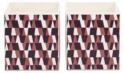 Image de Cube de rangement pliable / organiseur, 30 cm x 30 cm x 30 cm, tissu Oxford, pour étagères à cubes, lot de 2
