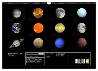 Produktbild von Sonne, Monde und Planeten (Wandkalender 2026 DIN A3 quer), CALVENDO Monatskalender