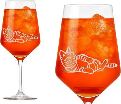 Produktbild von Weinglas, 350 ml – mit Katzenmotiv – spülmaschinenfest – ideal für Katzenliebhaber