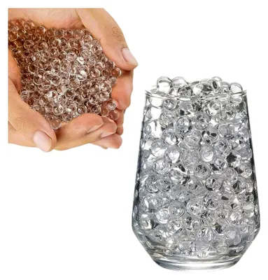 Produktbild von Hydrogel Kugeln für Topfpflanzen und Blumenvasen 10000 Stück Feucht ca 5 Liter Bewässerungssystem Dekoration Transparent Wasserperlen Water Beads 24750