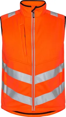 Produktbild von F. Engel Safety Softshellweste, Orange, Gr. XS