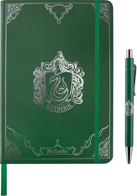 Produktbild von Geschenkset Harry Potter - Slytherin (Notizbuch, Kugelschreiber)