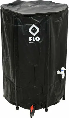 FLO Regenwasserbehälter faltbar 250 Liter mit Filter und Überlaufventil
