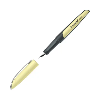 Produktbild von STABILO Flow Modern Office, Gelb, Kartuschenfüllsystem, Edelstahl, Medium, 23 mm, 155 mm