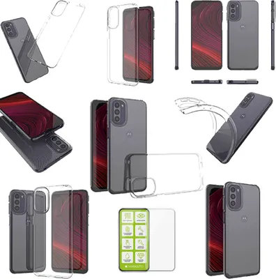 Produktbild von Für Motorola Moto G31 / G41 Silikon TPU Hülle + H9 Glas Case Handy Tasche Etuis
