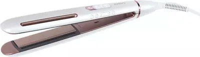 Produktbild von Philips Prestige BHS830/00 Haarglätter, Glätteisen, Warm, 15 s, 15 s, Pink, Weiß, Hängender Ring