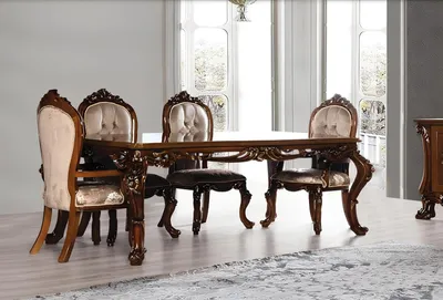 Produktbild von Tisch Esszimmertisch Esstisch Esszimmer Holz Tische Barock Ess Luxus Möbel Neu