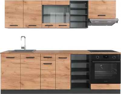 Immagine prodotto di Cucina componibile Vicco R-Line Rovere dorato/antracite 240 cm , PL Rovere, Model 42903