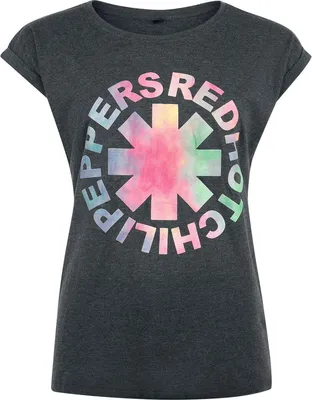 Produktbild von Red Hot Chili Peppers T-Shirt Damen Coloured Logo Crystal charcoal XL