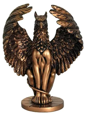 Türwächterfigur Antikbronze, Kunstharz, 12x8x4 cm