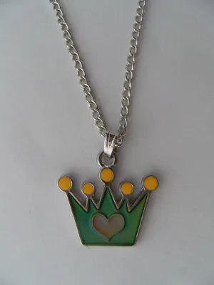 Produktbild von Stimmungskette Krone, Kette Anhänger Modeschmuck Ketten Geschenke Schmuck Märchen