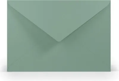 Produktbild von RÖSSLER 16401167 Briefhülle Paperado - C5, 100 g/qm, eucalyptus gerippt, Seidenfutter
