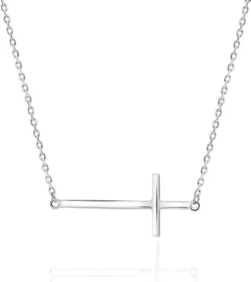 Image de Collier en argent avec croix AGS230/47