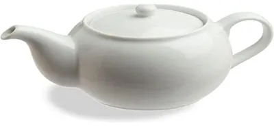Teekanne aus Porzellan, 470 ml, mikrowellengeeignet, mit Deckel