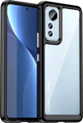 Obrázek produktu pro Pouzdro pro Xiaomi 12 Lite průhledné, nárazuvzdorné TPU silikonové ochranné pouzdro černé