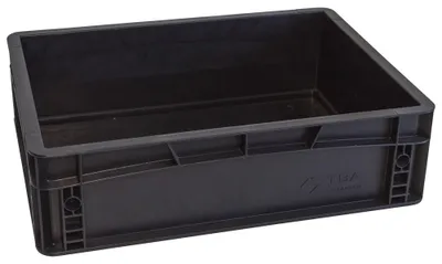 Produktbild von WETEC Lagerbehälter mit Unterfassgriff, ESD, 800 x 600 x 420 mm (Lagerbox Box)