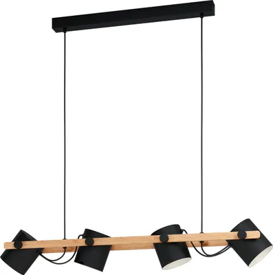 Obrázok produktu pre Závesné svietidlo 4 svetlá VxL 110x110 cm čierna/krémová