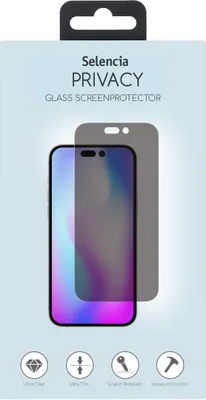 Productafbeelding van Selencia Gehard Glas Privacy Screenprotector voor de Apple iPhone 14 Pro