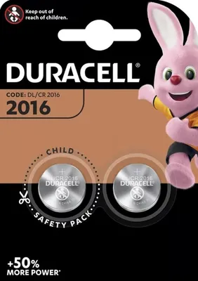 Immagine prodotto di Batteria al litio Duracell 3V 2016 DL/CR2016 2 unità