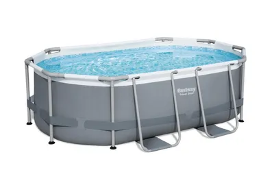 Zdjęcie produktu dla Bestway 5614A, 3668 l, Basen ramowy, Dorosły/dziecko, Szary, Biały, 26,7 kg