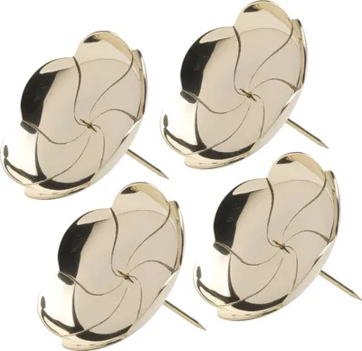 Produktbild von 4x Adventskranz Kerzenteller Lotos Ø12cm Kranzteller Messing Gold Weihnachtsdeko