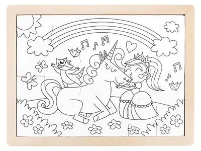 Produktbild von Hape Einhorn-Freunde-Puzzle