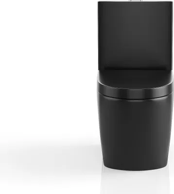 Produktbild von Freistehende Toilette aus schwarzer matter Keramik - NAGILAM