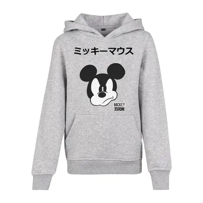 Produktbild von Mister Tee Hoodie Kids Mickey Japanese Hoody Heather Grey-110/116