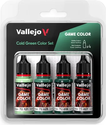 Vallejo Game Color Set - Cold green Color Set - 4 x 18ml 72.383