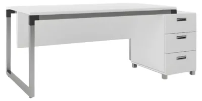 Produktbild von Schreibtisch Büro Möbel Einrichtung Tische Weiß 143x80 Büroeinrichtung