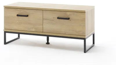 Produktbild von Schuhbank >Toledo< in Grandson Oak, Holzwerkstoff - 101x38x38 (BxHxT)