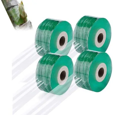 Obrázok produktu pre Samolepiaca, priehľadná páska na odstraňovanie, 4 ks, 3 cm, odolná proti pretrhnutiu, vodovzdorná páska pre rastliny, kvety a ovocné stromy.