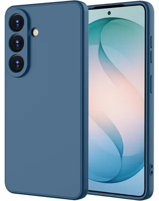 Produktbild von Hülle für Samsung Galaxy S26+, Slim Liquid Silikon Gel Gummi Stoßfest Schutzhülle Blau