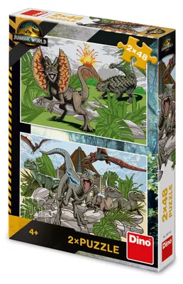 Obrázek produktu pro Dino Puzzle Jurský svět 2x48 dílků
