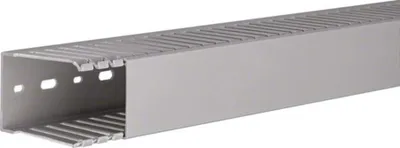 Produktbild von Hager Verdrahtungskanal aus PVC DNG 75x50 mm steingrau, Kabelkanal, Grau, PVC, V0, 50 mm, 2000 mm