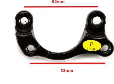 Produktbild von Promax Alu Fahrrad Bremssattel Adapter vorn Scheibenbremsen Disc Brake schwarz