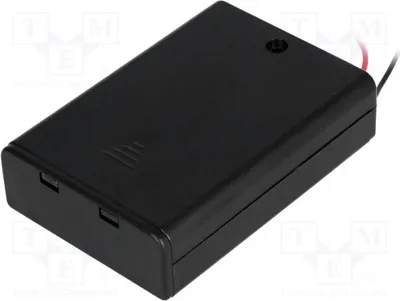 Productafbeelding van 2x Batterijhouder. Aantal batterijen: 3. Type: AA, R6. Artikelnummer: SBH-331-AS. Batterijhouder