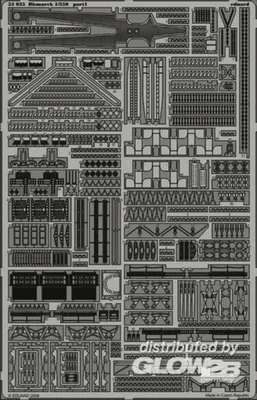 Produktbild von Eduard Accessories Bismarck für Revell Bausatz 3953035